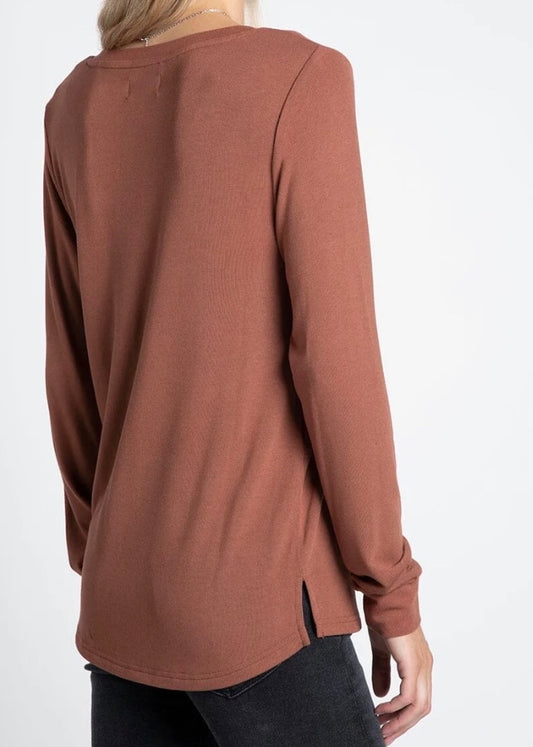 Shannon Long Sleeve Cognac