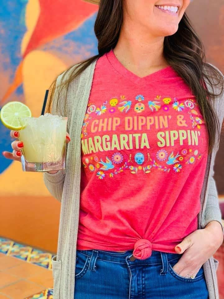 Chip Dippin' Marg Sippin' Tee Plus