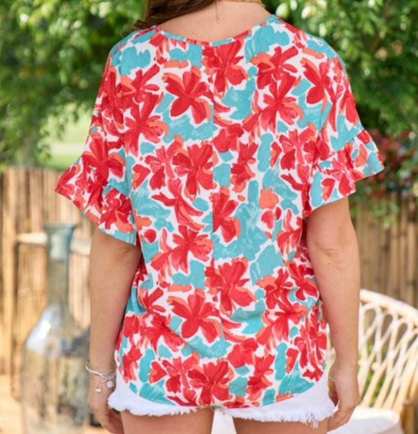 Tropical Island Vibes Top Plus