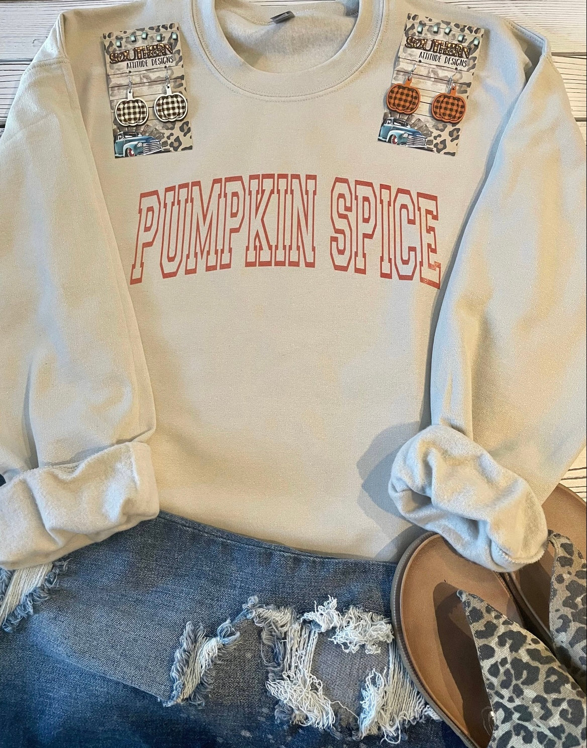 Pumpkin Spice Cream Sweatshirt Plus