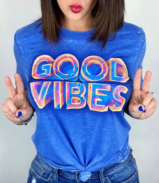 Good Vibes Retro Tee