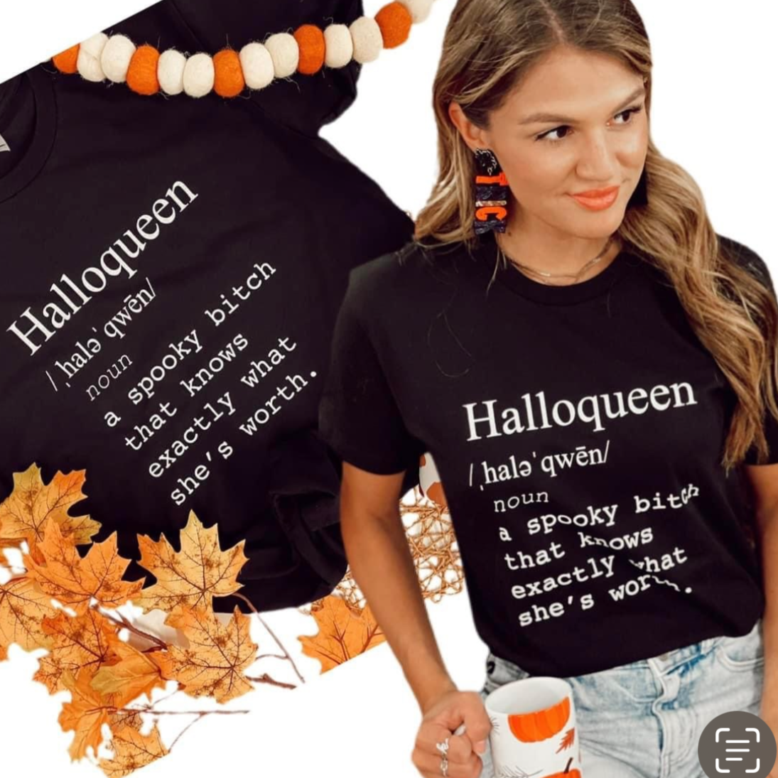 Halloqueen Graphic Tee Plus