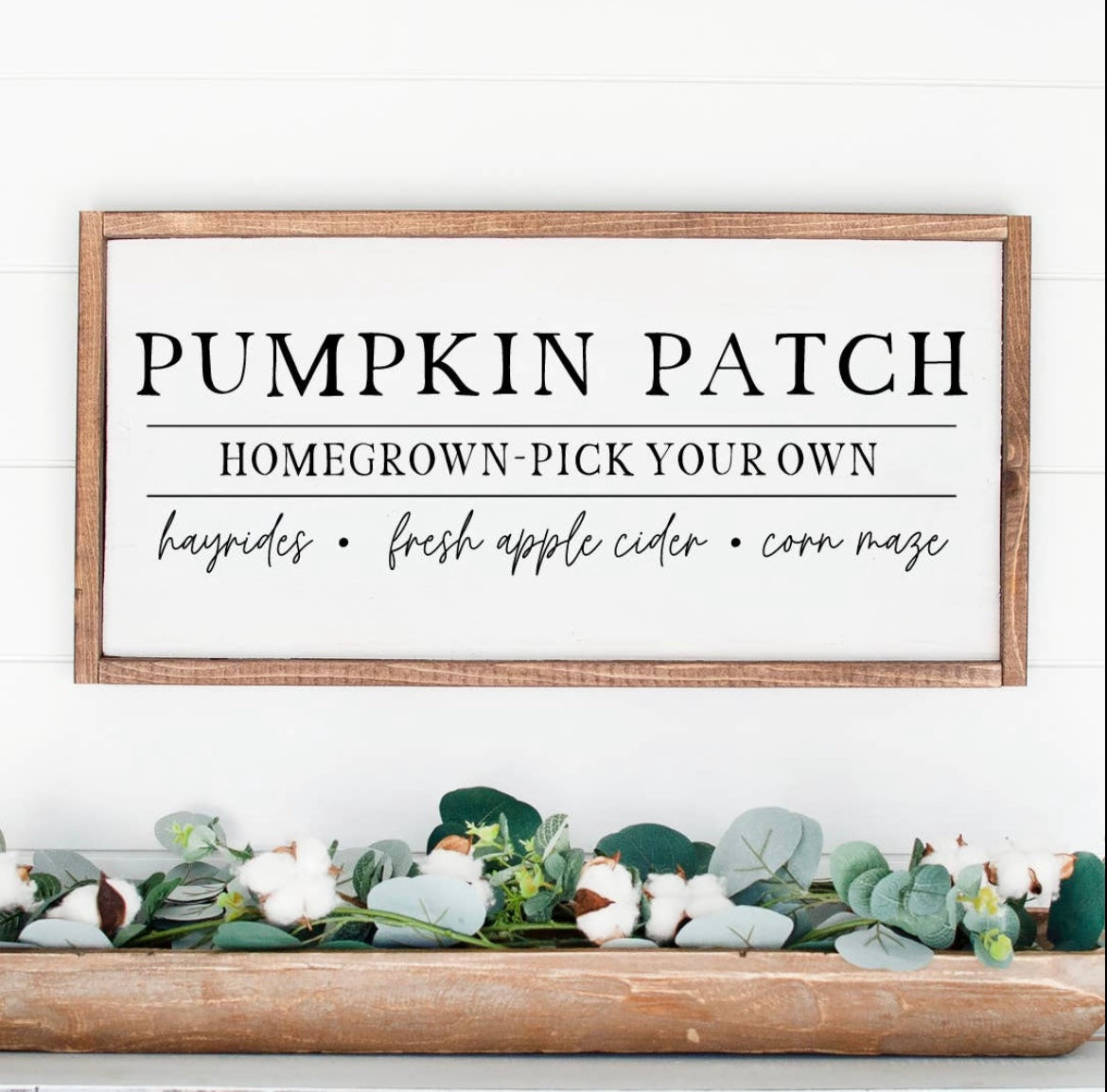 Pumpkin Patch Fall Wood Sign