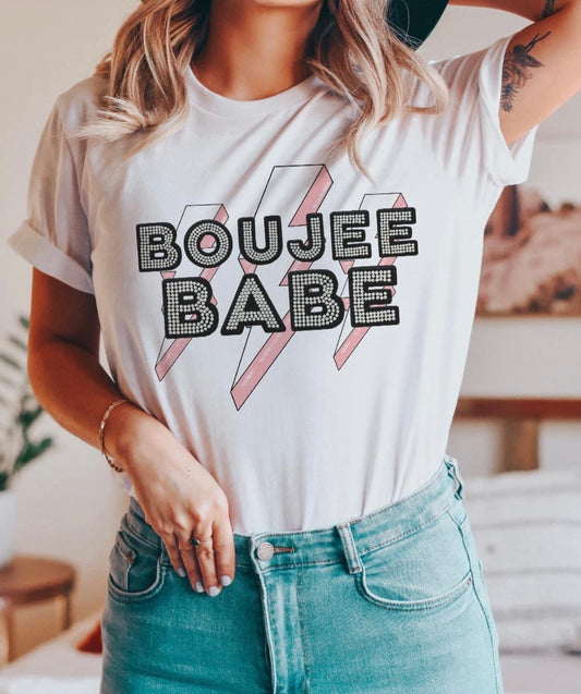 Boujee Babe Lightning Bolt Tee