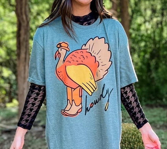 Howdy Turkey Tee Plus