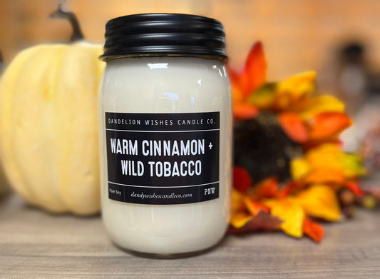 Warm Cinnamon+Wild Tobacco Candle