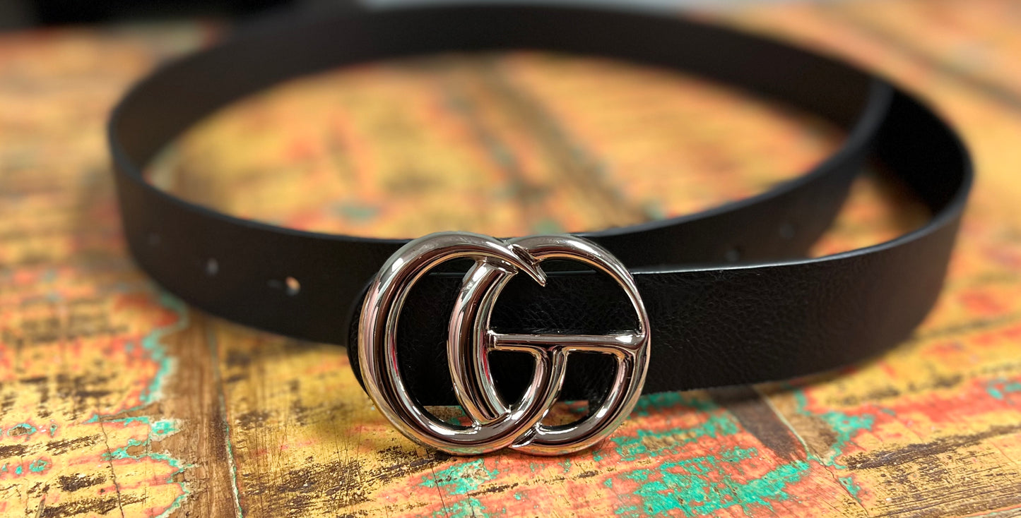 Get Your Fashion On G Belt Black/Silver