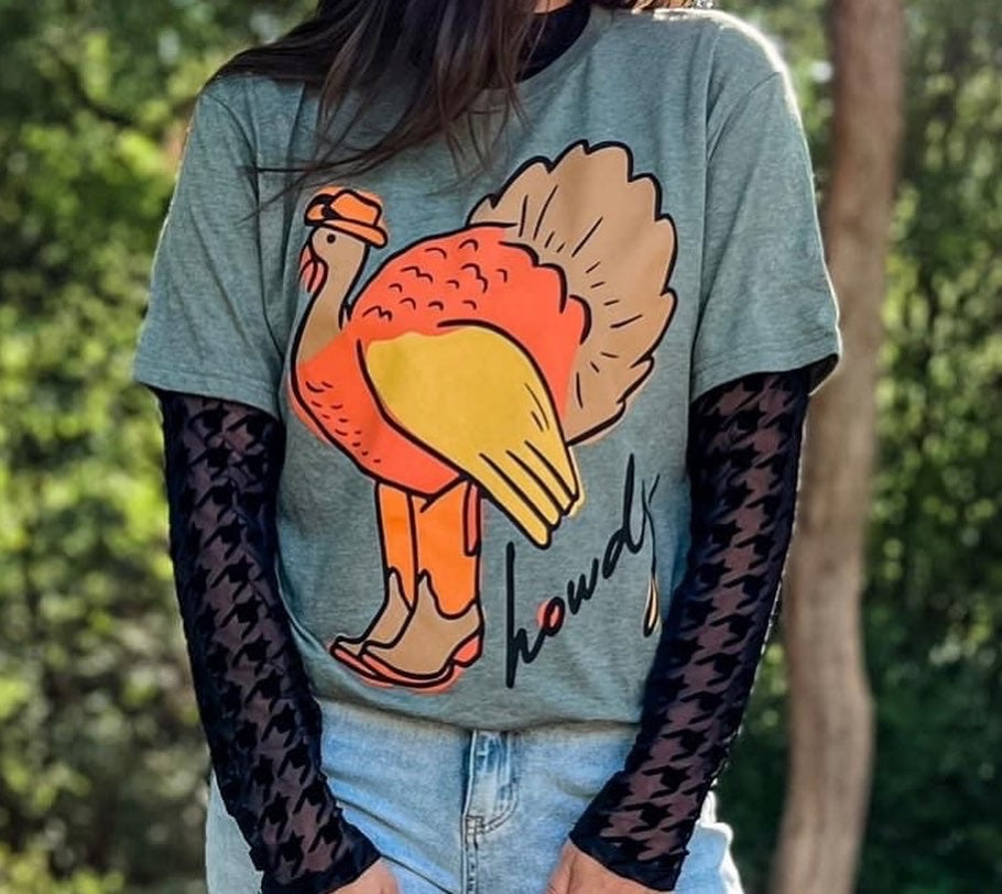 Howdy Turkey Tee Plus