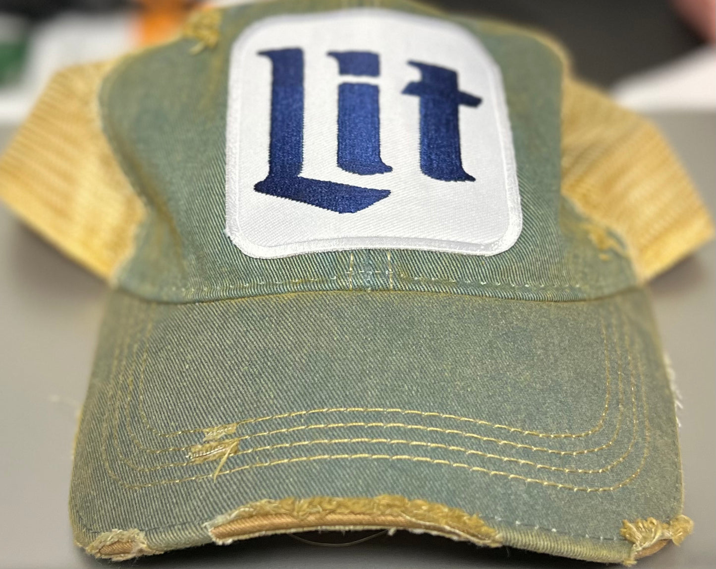 "LIT" Hat Light Denim Blue