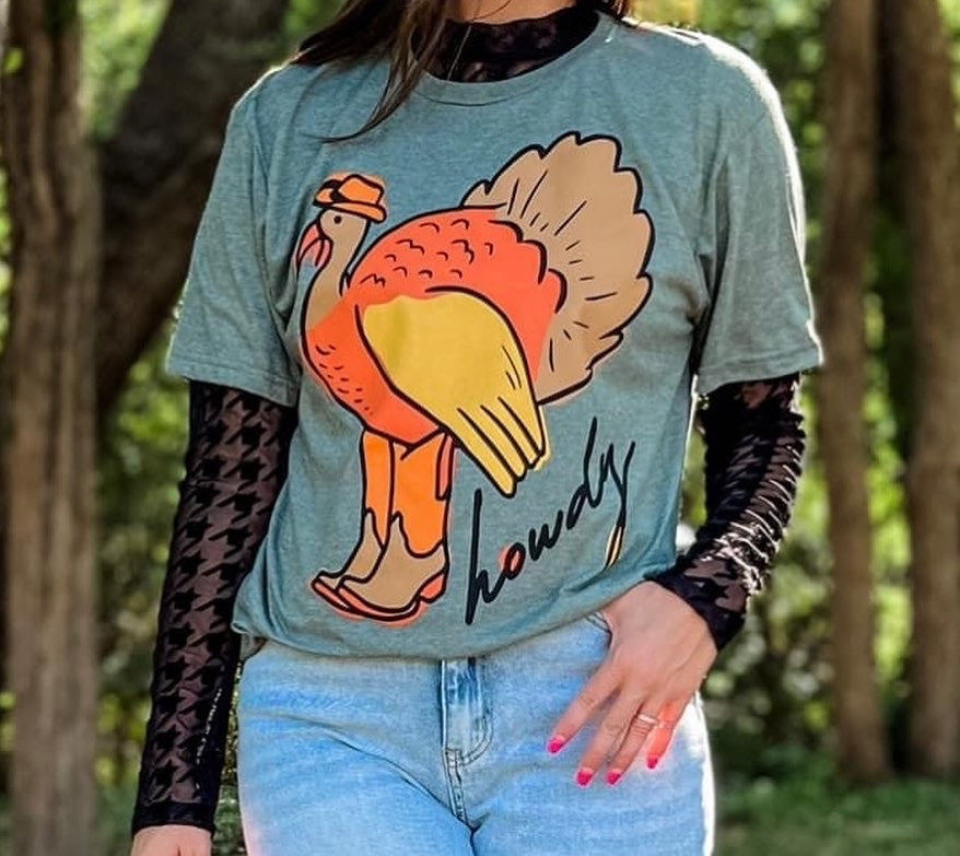 Howdy Turkey Tee Plus